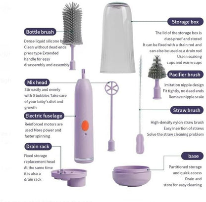 Bottle Brush, Teacup Brush Cleanning and Charging Brush