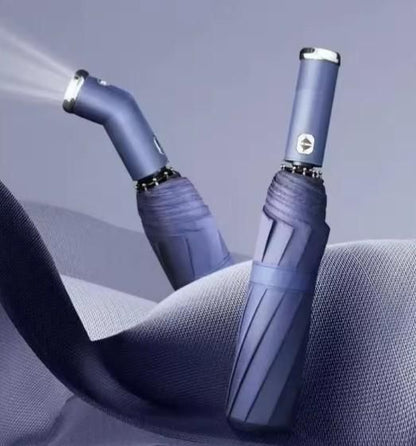 3Fold Automatic UV LED Light Windproof Umbrella