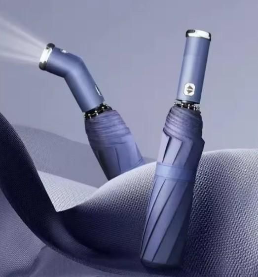 3Fold Automatic UV LED Light Windproof Umbrella